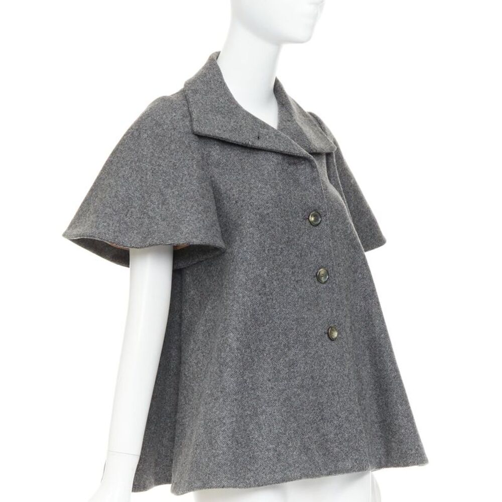 Marni Grey Wool Blend Flannel Jacket